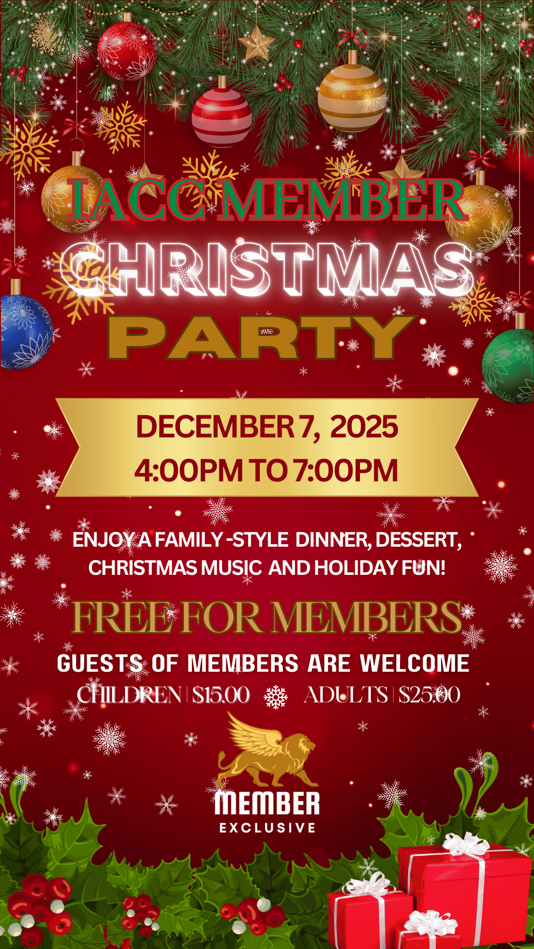 Member Christmas Party -12/7
