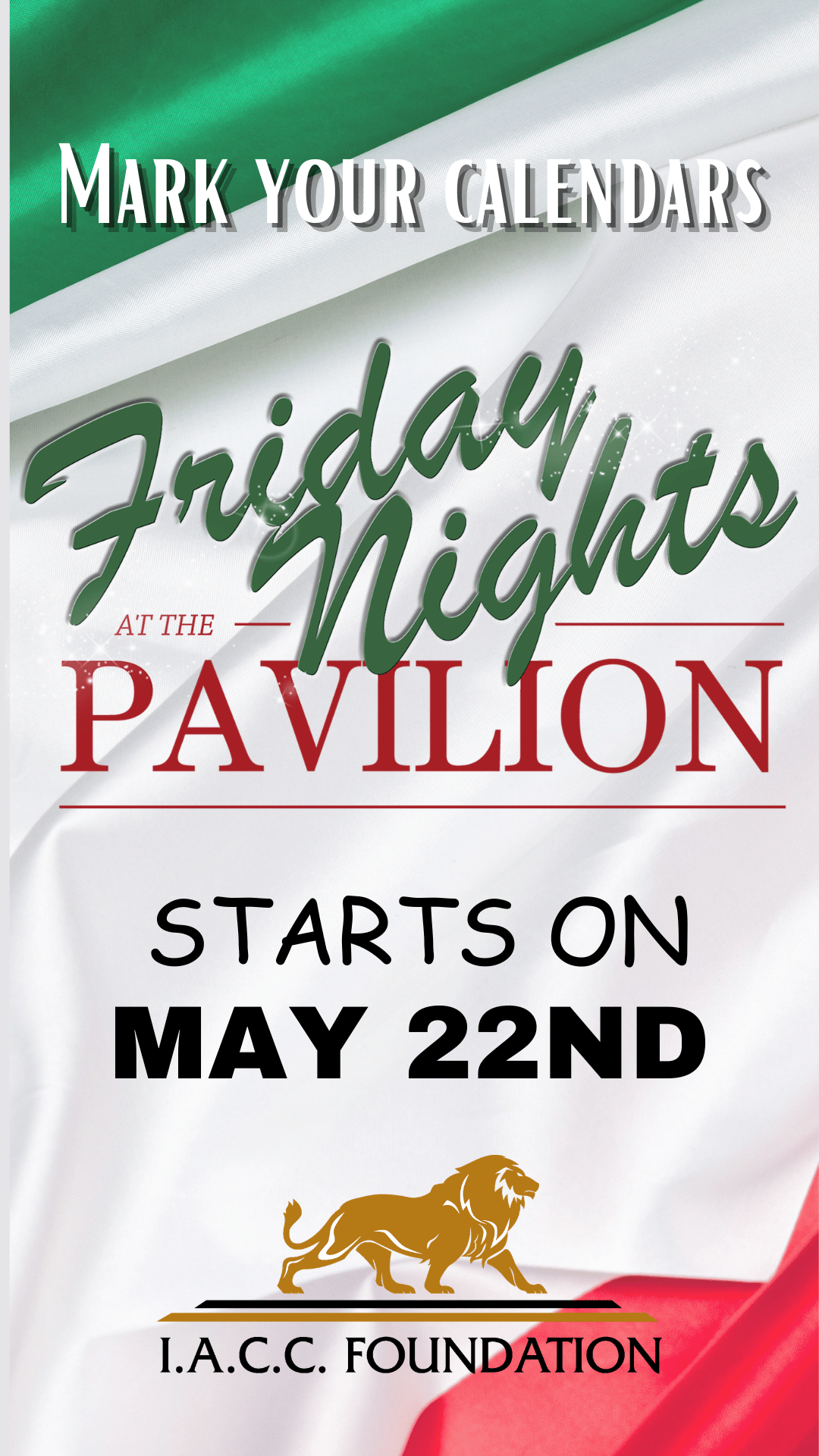 Friday Nights at the Pavilion starts May 22nd