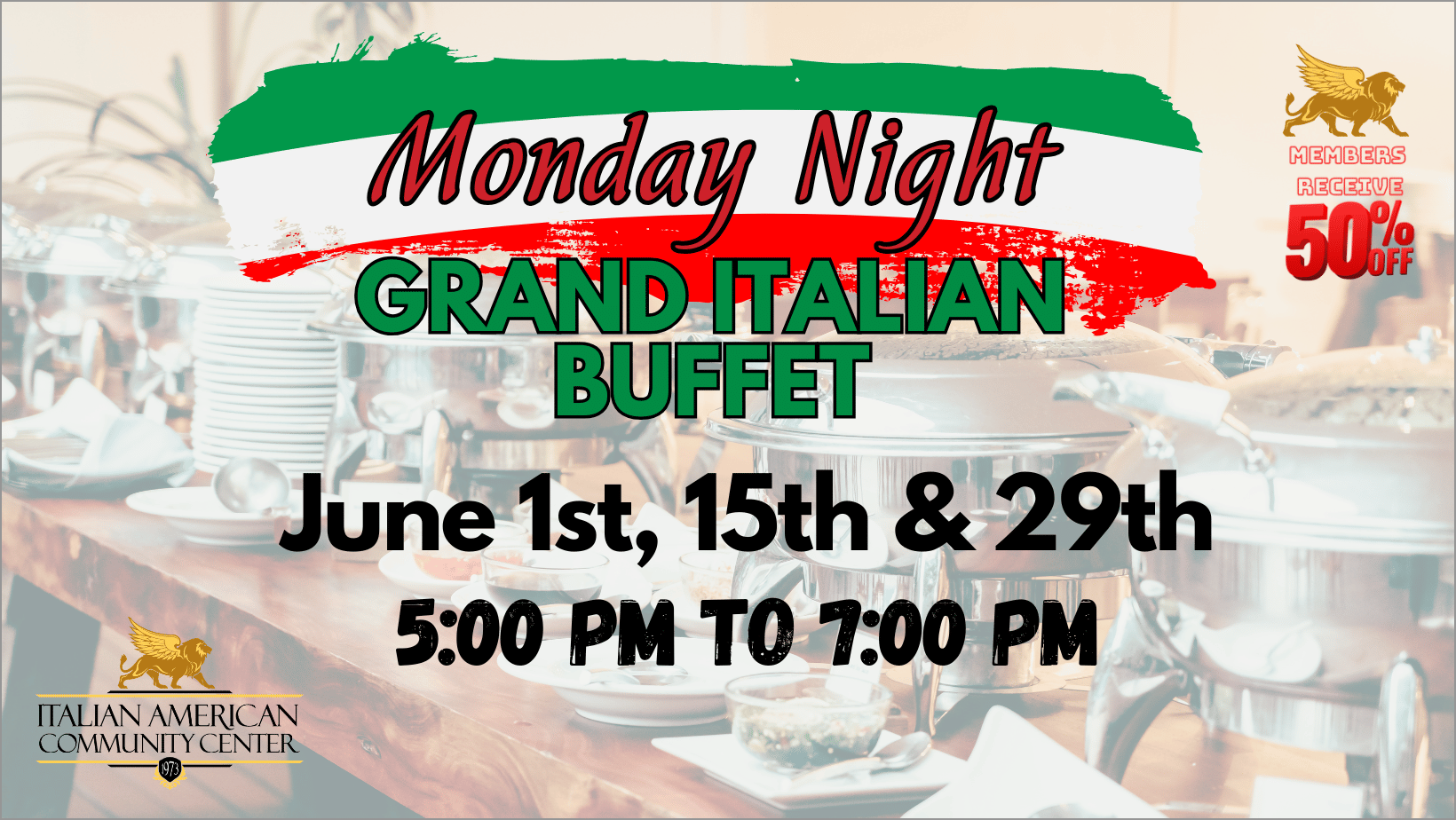 June 2026 Buffet Dates